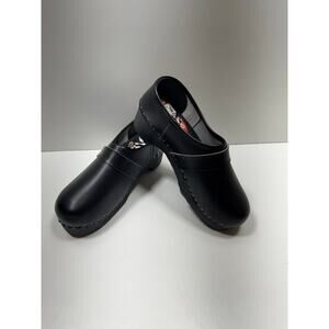 Gevavi Women’s Slip On Black Clog Mule Sz 38 US Sz 7 Orthopedic Holland Boho